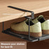 Sincereshe Closet(1-Pack) Expandable Under-Shelf Shoe Rack for - Adjustable Under Shelf Storage Organizer, No-Tool