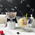 Set 4, 9oz (4PCS) Vintage Glass Dessert Bowls, of Glass Ice Cream Sundae Cups with Sunflower Pattern Glass Dessert