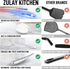 Zulay Kitchen Wok Spatula, Stainless Steel Metal Utensils for Cooking, 14.8” Wok Tools
