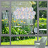 Honeycomb & Bee 30-Piece Rainbow Window Clings, Non-Adhesive Vinyl Decals, Bird Strike Deterrent, Kid-Friendly Variety