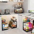 2 Pack 2 (13.2" 17.2") ADBIU Under Sink Organizer, Tier Expandable Height - Pull out Kitchen Bathroom Cabinet