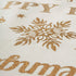 DII Gold Holiday Collage Christmas Table Runner, 14x72, Metallic Fabric Kitchen Décor