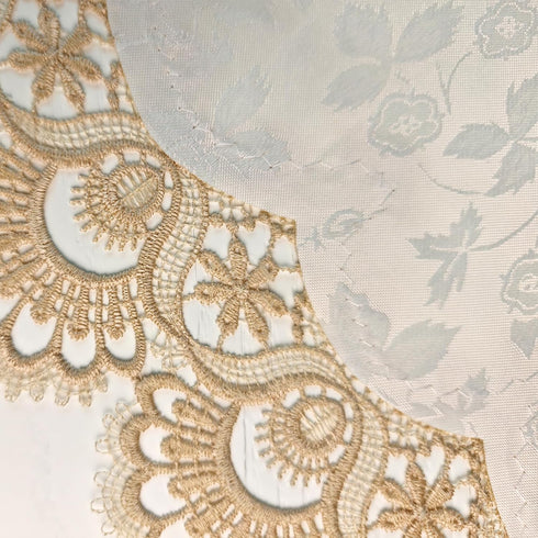 1 Pack Chic Lace Doilies Tablecloth for Side Tables