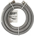HQRP 2-Pack Universal Premium Braided Stainless Steel Refrigerators/Ice Makers Hoses, 6-Foot