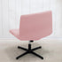 LiveGo Armless Chair Slipcover - Knitted Jacquard Cover for Modern Vanity Chair, Wide Seat Computer Task Chair (Pink)