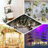 2 Pack 12" Efavormart Square Gold Wedding Flower Stand Metal Column Stand Geometric Cube Vase