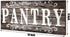 Rustic Farmhouse Pantry Sign Wall Decor, Wooden Hanging Art for Home Room Holiday Decoration, 16 x 6 Inches (Gray)