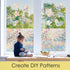 STATINT Stained Glass Window Privacy Film, UV Blocking Clings, Rainbow Static Cling Vinyl Stickers for Home Door