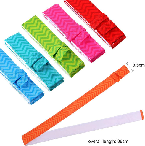 Patelai 6 Pieces Cake Pan Dampen Strips Bake Even Strips Colorful Cake Pan Baking Strips Absorbent Thick Baking Tray Protection Strap for Clean Baking Edges(Classic Style) by Patelai