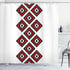 Ambesonne Tribal Shower Curtain, 69" W x 70" L, Native Design American Style Bathroom Decor Set