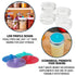 Masontops Pickle Pipes - Airlock Fermentation Lids for Wide Mouth Mason Jar Sauerkraut & Pickle Kit