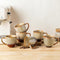 theterra Ceramic Coffee Mugs Set of 6, 12oz Handmade Coffee Cups with