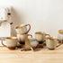 theterra Ceramic Coffee Mugs Set of 6, 12oz Handmade Coffee Cups with