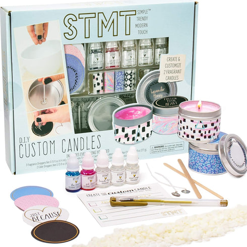 STMT D.I.Y. Custom Candles, Candle Maker Kit for Kids, DIY Candle Making Set, Ages 8+, Colors May Vary