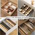 Expandable Bamboo Drawer Dividers 8 Pack with Labels, Drawer Organizer for Kitchen, Clothes, Office, Bathroom