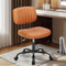 DUMOS Armless Small Home Office Desk Chair - Vanity Task Chair with