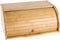 PENGKE Large Bamboo Roll Top Bread Box, Natural Bread Holder for Kitchen Food Storage Countertop