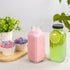 umud 16 Oz Set 8 (8) Juice Bottles with Lids, - of - Clear Glass Jars with Caps - Reusable Empty Drink Containers
