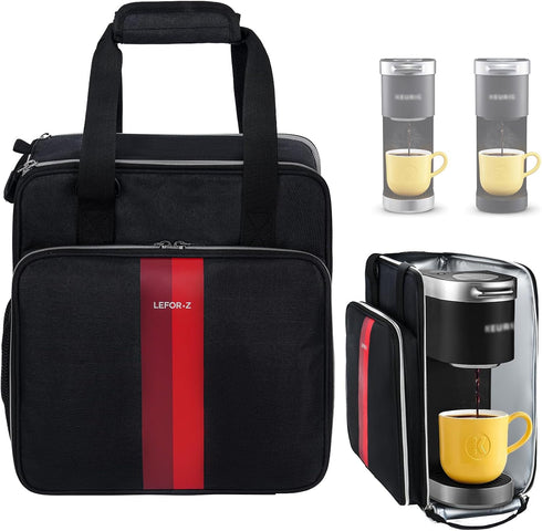 Coffee Maker Travel Bag for Keurig K-Mini, Single Serve Brewer Carrying Case with Multiple Pockets