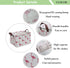 CLOCOR Rectangular Flamingo Storage Basket - Collapsible Waterproof Bin with Handles, Cute Pattern
