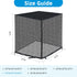 Qualward Full Mesh Central Air Conditioner Cover with Detachable Waterproof Top, 32×32×36 Inch
