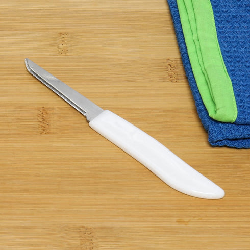 Chef Craft Select Paring Knife Set, 4 Piece Set, 2.5 Inch Blade, 6 Inches Length, Stainless Steel/Black