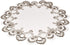 Cocoa, Earth Tones Jacquard Peacock Tail Lace Doily - 23 Inch Round Placemat and Table Centerpiece