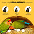 8 Pack Finch, 0.82x0.62 SunGrow Fake Wooden Eggs to Train Birds from Laying in The Nesting Boxes & to Stop from Eating