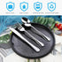 4PCS Premium Travel Utensils With Case, Stainless Steel Reusable Portable Utensils Set With Case, Lengnoyp Travel Silverware Set With Case for Lunch Box Includ Fork Spoon Knife Set, Silver by lengnoyp