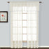 Batiste Semi-Sheer Straight Valance, 54 by 16-Inch, Natural