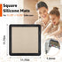 2 Pcs Silicone Baking Mats for 12 Inch Cake Pan, 11.75" Square Food Grade Non Slip Reusable Baking Sheets