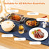 UJR 5 Portable Food Warmer Warming Mat: Electric Rollable Warming Tray for food with Real-Time Temp Display, Temp