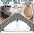 4 Pack Adjustable Elastic Straps with Metal Clips, Bed Sheet Fasteners in Assorted Four Sizes, Bedding Suspenders