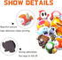 Mushroom Fridge Magnet (12 Pack), Funny Super Game Bumper Decoration for Office Cabinets, Flexible Reusable Vinyl