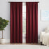 ECLIPSE Solid Thermapanel Room Darkening Curtain, 1 Panel, 54" x 84", Merlot