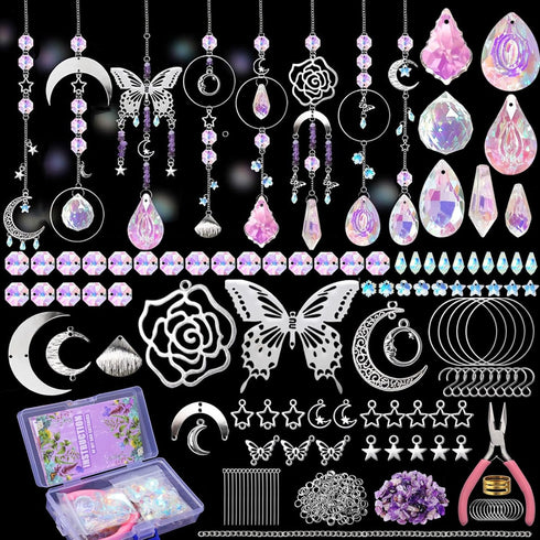 DIY Suncatcher Kit 400pcs Sun Catchers Making Kit Supplies Art and Crafts