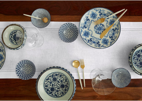 60 Inches 100% 14 60 Inch Summer, Solino Home Linen White Table Runner - Double Hemstitch, Pure Linen Coffee Table