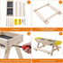 2 Boulphia Chicken Feeders and Waterers, Chicken Feeder No Waste Kit with Picnic Table and Water Feeder, Handmade
