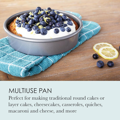 Chicago Metallic 59628 8-Inch Non-Stick Round Cake Pan - Commercial II for Traditional Cakes and More