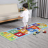 HUSHEGKA Count Hop & Hopscotch Rug for Kids, Floor Play Area Rug Game Carpet Crawl Jump Mat, Skid-Proof Backing, Great