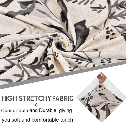 2 Eco-Ancheng Wingback Chair Slipcover Piece Slipcovers for Wingback Chairs Jacquard Wingback Chair Covers Washable