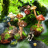 Patelai 8 Pieces Ceramic Mushroom Figurine Garden Ceramic Mushroom Statue Garden Pot
