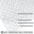 Yimobra Non Slip Bathtub Mat, 40 x 16 Inch, Extra Long Shower Mat with Drain Holes, Machine Washable, Clear