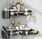 AESTHELIV Adhesive Corner Shower Caddy Hanging - 6 Pack Rustproof Stainless Steel Corner