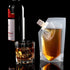 Concealable Rum Runners for Cruise, Reusable Sneak Flask Liquor Pouches Kit, Plastic Hide Drinking Flask (8OZ3 + 16OZ3)
