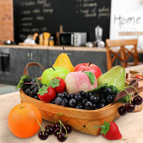 16 Pack, Pcs Fake Fruits Artificial Fruits for Decoration Kitchen Home, Display Fruits for Dining Table Decor