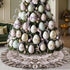 yuboo Spring Farmhouse Flowers Christmas Tree Skirt - 48 inches Burlap Easter 6-Layer Ruffle Farmhouse Decor