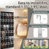 Kotkn 30 Closet 30-Pocket) Over the Door Shoe Organizer with Breathable Mesh Pockets - Large Capacity Storage for Men