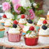 Rose Gold Foil Cupcake Liners, 100 pcs Disposable Muffin Liners, 3.5 Oz Wrappers for Baking