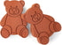 Set 2 Fox Run Terracotta Brown Sugar Keeper and Saver, Bear